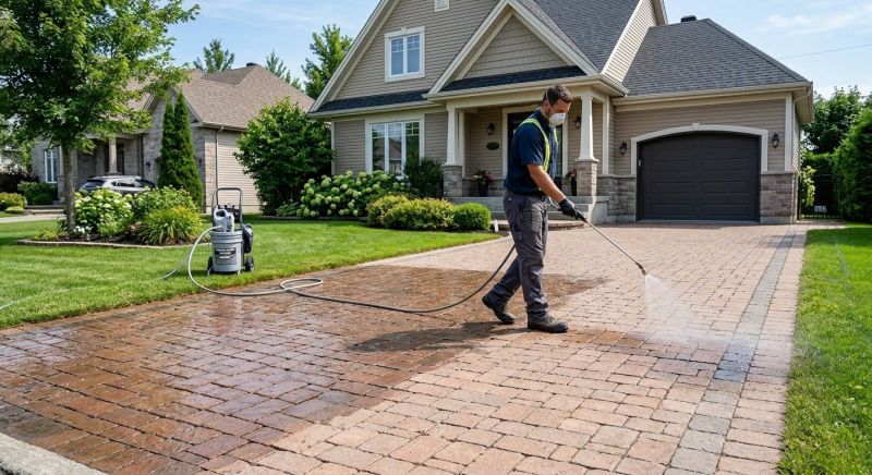 Driveway Pavers Cleaning